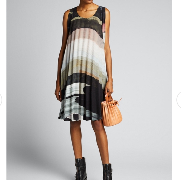 Issey Miyake Dresses & Skirts - ISSEY MIYAKE Abstract Print Dress